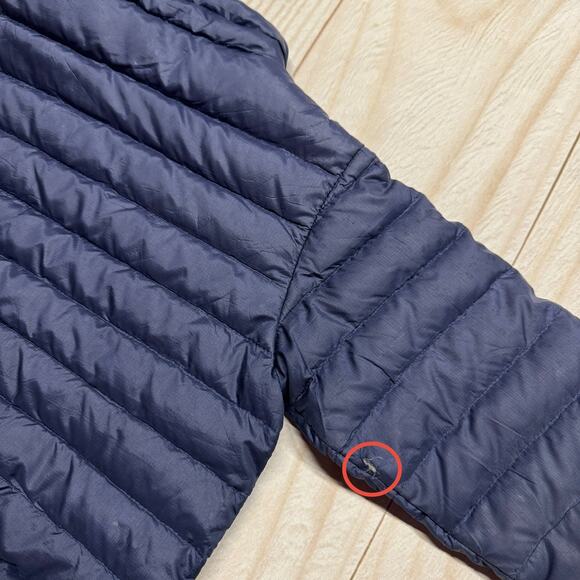 Patagonia Duck Down Sweater Boys Size 4T Full Zip Insulated Puffer Jacket Navy - Picture 9 of 9